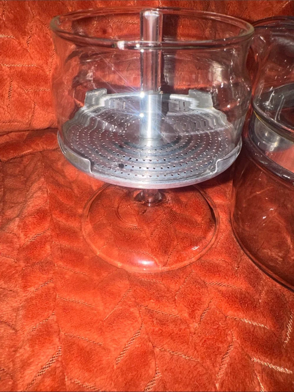 Vintage Complete Pyrex Flameware Glass Stovetop Coffee Percolator (Made in USA)